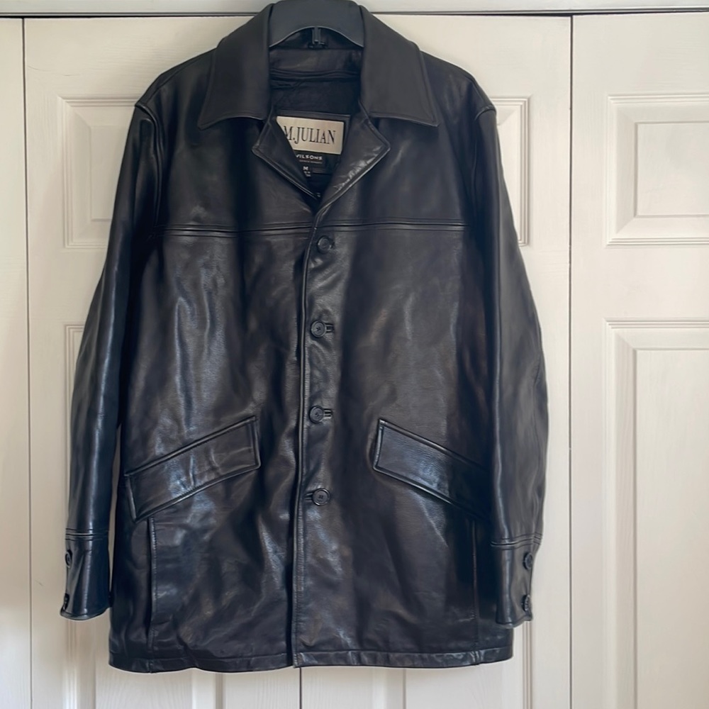 Mens Julian Wilson’s Leather Coat Vintage
